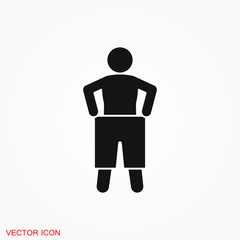 Weight loss icon logo, illustration, vector sign symbol for design