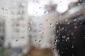 rain drops on window