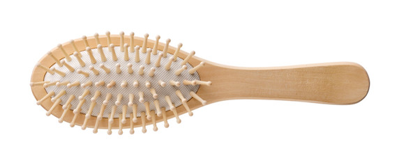 Single wooden massage brush