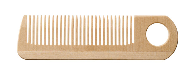 Single wooden comb