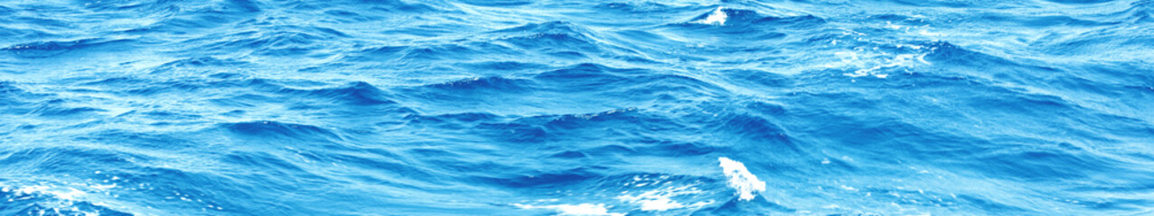 underwater blue ocean wide panorama background with sandy sea bottom