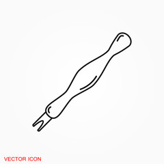 Manicure icon logo, illustration, vector sign symbol for design