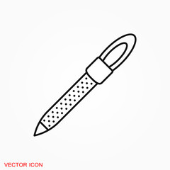 Manicure icon logo, illustration, vector sign symbol for design