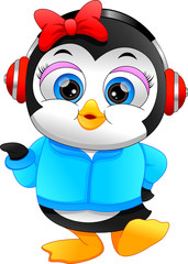 cute penguin cartoon
