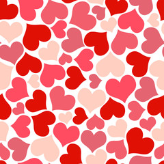 seamless loving hearts valentine background