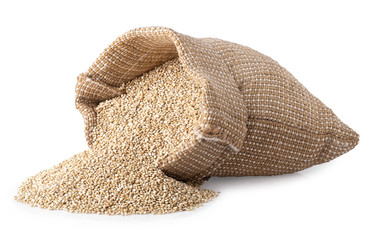 quinoa seeds in sack