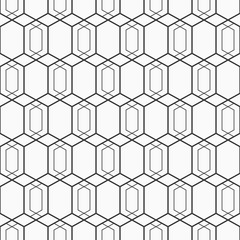 Vector seamless pattern of geometric shapes.