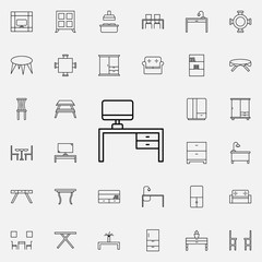 picture glyph icon. Furniture icons universal set for web and mobile