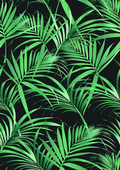 Tropical leaf pattern in vector.