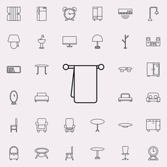 chair glyph icon. Furniture icons universal set for web and mobile