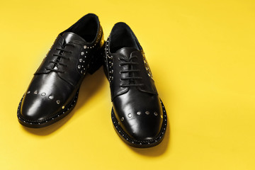 female shoes with rivets