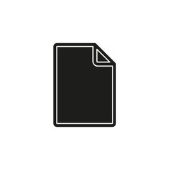 Simple Document Vector Icon