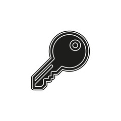 Simple Key Vector Icon