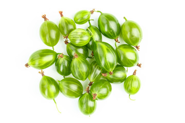 green gooseberry isolated