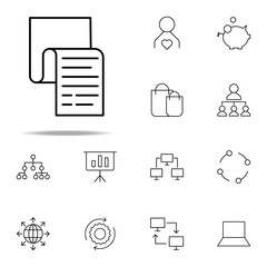 report icon. business icons universal set for web and mobile