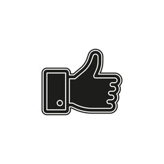 Simple Hand Thumb Up Vector Icon