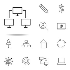 computer network icon. business icons universal set for web and mobile