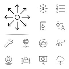 direction icon. business icons universal set for web and mobile