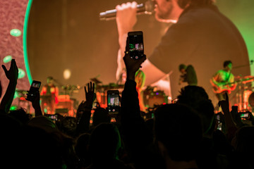 people at the live music concert