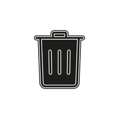Simple Trash Vector Icon