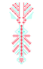 Ethnic Neck Embroidery for fashion and other uses in vector