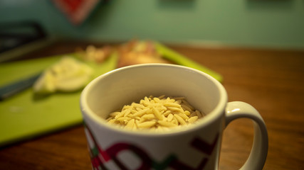 Orzo in a cup
