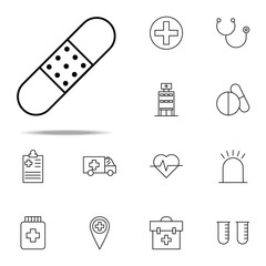 plaster icon. medical icons universal set for web and mobile