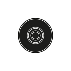 vector compact disc - music icon, dvd or cd storage