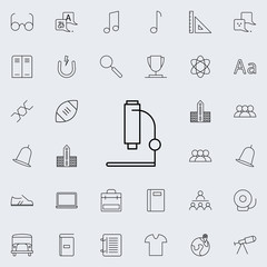 Fototapeta premium microscope icon. school icons universal set for web and mobile