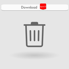 trash vector icon