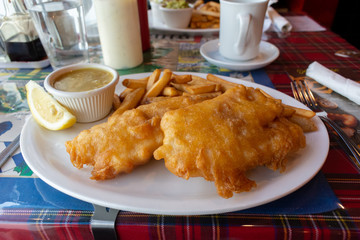 English Style Fish and Chips 