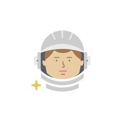 Astronaut colored icon. Element of space illustration. Signs and symbols icon can be used for web, logo, mobile app, UI, UX