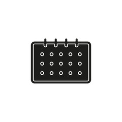 month calendar event icon, reminder illustration