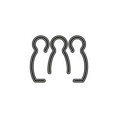 Bowling icon. vector bowling pins - sports game icon