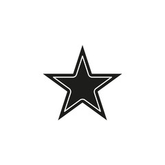 vector star symbol, rating or award shape, success icon