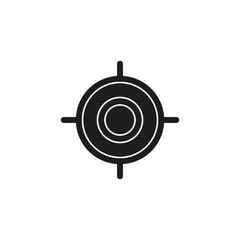 target goal icon, target focus arrow, marketing aim, sniper