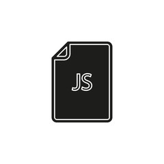 download JS document icon - vector file format symbol