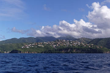 Fototapeta na wymiar Case-Pilote waterfront, Martinique FWI