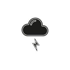 weather storm illustration, sun rain symbol - weather storm icon
