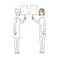 women with tag of wood avatar character