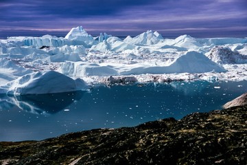  Mystische Abendstimmung am Eisfjord bei Ilulissat © Thomas