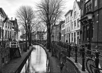 Naklejka premium Old City of Utrecht, Province of Utrecht, Netherlands.