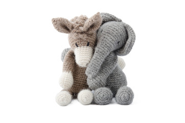 Esel und Elefant gehäkelt