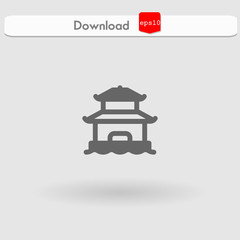 pagoda vector icon