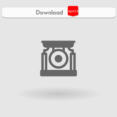 gong vector icon