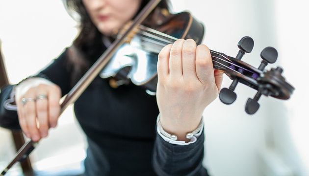 Woman Playing Violin