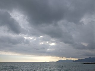 Fototapeta na wymiar Panorami della Riviera Ligure di Ponente (Finale - Borgio Verezzi)