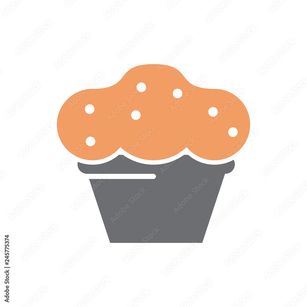 Poster cake icon on white background for graphic and web design, modern simple vector sign. internet concep
