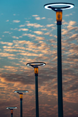 Lighting equipment in street, Led lamp.