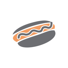 Hot dog icon on white background for graphic and web design, Modern simple vector sign. Internet concept. Trendy symbol for website design web button or mobile app
